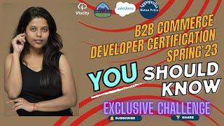 Salesforce  B2C Commerce Developer Certification Spring'23 | Salesforce | Trailhead | Appopedia