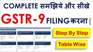 All About GSTR 9 | GSTR 9 Table Wise Details in Hindi | How to File GSTR 9 Return | GSTR 9 Filing |