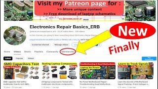 Finally, Electronics Repair Basics ERB's YouTube Membership, Enjoy Learning and Exclusivity