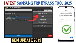 All Samsung FRP Bypass Tool 2025 Android 14/13/12 | All Samsung FRP Unlock Tool 2025