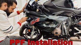 BMW S1000 RR PPF Installation @VwrapsSikar