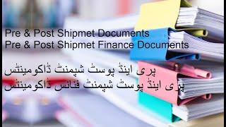 Pre & Post Shipment Documentation in Import and Pre & Post Shipment Finance Documentation in Export.