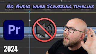 Fix No Audio while Manually Scrubbing Timeline Tutorial Adobe Premiere Pro