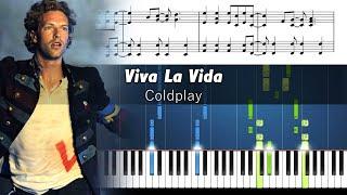 Coldplay - Viva La Vida - Piano Tutorial with Sheet Music