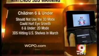 Nintendo warns young children should not use 3DS