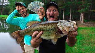 Father Vs Son $1000 Fishing CHALLENGE!! ( 7 lb bass)