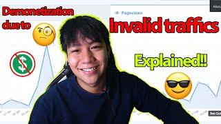 Demonetization Due to Invalid Traffics! Explained! (Tagalog 2022)