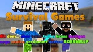 Minecraft - SURVIVAL-GAMES   -   3 gegen 1 und trotzdem VERLOREN! -.- Mit BoernelLP :*  |FailAmpeln