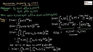 CONVOLUTION property of continuous time Fourier a transform in signals and systems || EC Academy