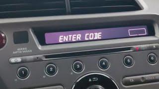 Магнитола Honda Jazz пишет INTER CODE, как разблокировать?