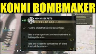 how to "find the intel of the konnis bomb maker" DMZ (Konni Secrets faction mission)