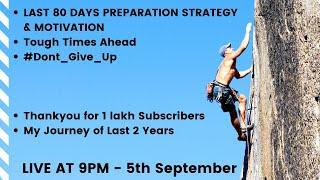 Last 80 days Strategy for CAT 2021 I   CAT 2021 Preparation | MOTIVATION I Quant & LRDI