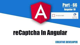 reCaptcha In Angular || Angular reCaptcha || Angular Tutorial || Angular || Captcha In Angular