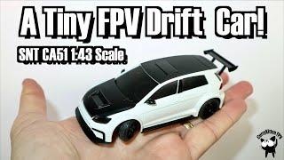 It's a Tiny FPV Drift car!  The SNT CA51 1:43 Scale (you can put regular tyres on it as well)