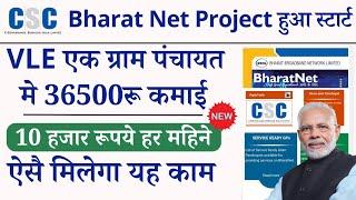 csc new project bharat net 2023 | csc ftth connection | fiber to the home project