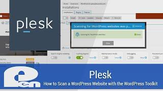 How to Scan for a WordPress Website with the WordPress Toolkit - Plesk