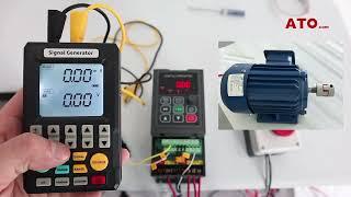 VFD analog input 0-10V frequency control (VI port)