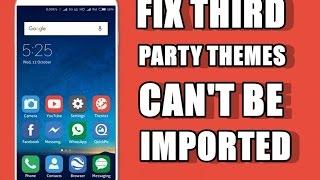 [Fix] Themes from Third Party Source can't be imported