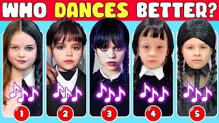 Who Dances Better? Wednesday Dance Edition  Salish Matter, Like Nastya, Jenna Ortega, Payton Delu