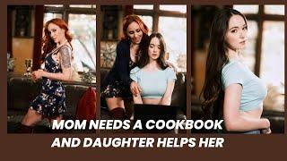 Mom needs a cookbook and daughter helps her - Mommys Girl