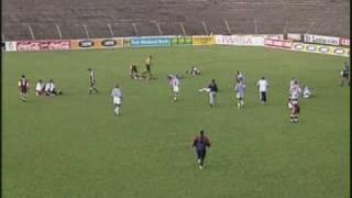 Terrible lightning strike on a football match