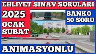 EHLİYET SINAV SORULARI 2025/ EHLİYET OCAK ŞUBAT SINAV SORULARI 2025 #animasyonluehliyetsoruları