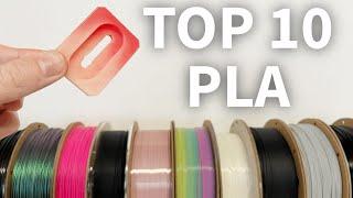 Top 10 special PLA filaments tested!