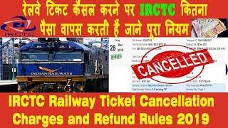 IRCTC Railway Ticket Cancellation Charges and Refund Rules 2019 | Full information