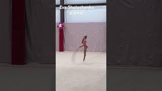 Eva Sholoshenko with rope 6 level DSA Rhythmic championship in Texas 2024