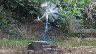 Mini windmill water pump - Irrigation solution in dry land