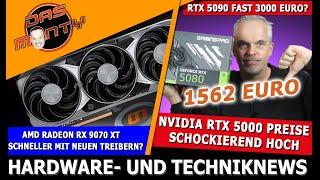 Nvidia RTX 5000 Preise schockierend hoch | AMD RX 9070 XT bald schneller? | Nintendo Switch 2 Termin