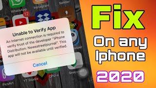 "Unable to verify app” Fix on any IOS device!! Easy Method