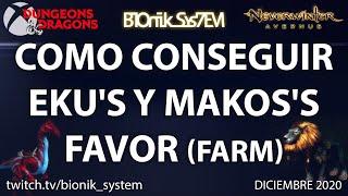 Como conseguir Eku's y Makos's Favor Farm - GUIA Neverwinter Español 2021 Lost City of Omu Lich Lore