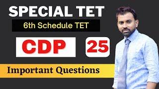 Assam Special TET 2023 || CDP Important Questions || Video 25 || #BTR_TET