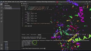 How to make simple calculator using python  | vscode