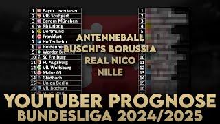 Bundesliga Prognose 2024/25: Meister? Absteiger? Trainerwechsel? Tops & Flops! | YouTuber Tipps