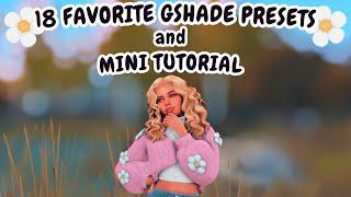 18 Favorite gshade presets for sims 4 + how to install gshade presets! | Sims 4: gshade tutorial 