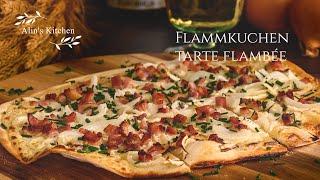 Traditional Flammkuchen - Tarte Flambée