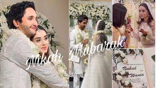 Actress Wania Nadeem and actor Zuhab Khan Nikah Ceremony Complete