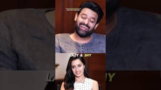 Why Prabhas Is Lazy & Shy? | Prabhas & Shraddha Kapoor Interview