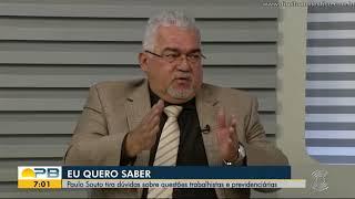 O desligamento de Paulo Souto ao vivo da TV Cabo Branco