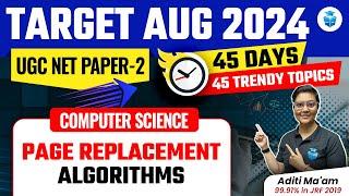 UGC NET Computer Science 2024 | Page Replacement Algorithms by Aditi Mam | UGC NET 2024 JRFAdda