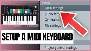 How to Setup a MIDI Keyboard In FL Studio - 40 Second Tutorial