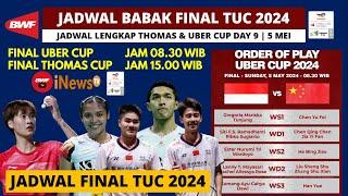 Jadwal dan Line UP Final Thomas Uber Cup 2024: Indonesia vs China TUC 2024 Finals