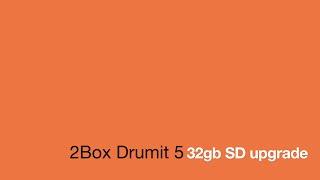 2Box Drumit 5 32gb SD Upgrade Support Package