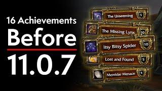 16 Must-Do Achievements to Unlock the Meta Mount Fast in 11.0.7!