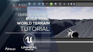 Build your terrain in Unreal Engine using realworld map data & height maps