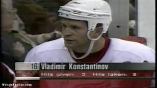 Vladimir Konstantinov Lays Out Peter Forsberg