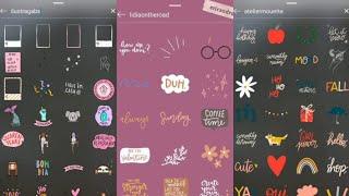 Instagram GIF Stickers Search Ideas (Complete)