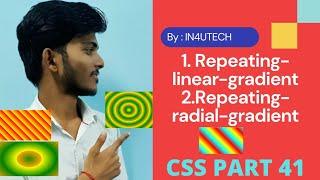 CSS Part 41 | Repeating-linear-gradient | Repeating-radial-gradient